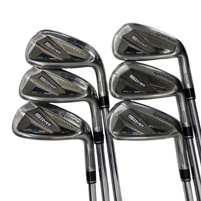 【中古】 テーラーメイド SIM2 MAX 7S アイアンセット IR KBS MAX MT85 JP (フレックスS) メンズ 男性用 右利き 右用 Cランク ゴルフクラブ