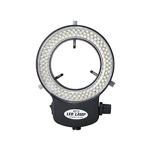 HAYEA ＬＥＤリングライト 実体顕微鏡用ＬＥＤ照明ライト ＬＥＤ照明装置 １４４ＬＥＤビーズ光源輝度調整でき 顕微鏡カメラのレンズ直径30ＭＭ-60ＭＭ用電源アタプタ付きkk 056f327d