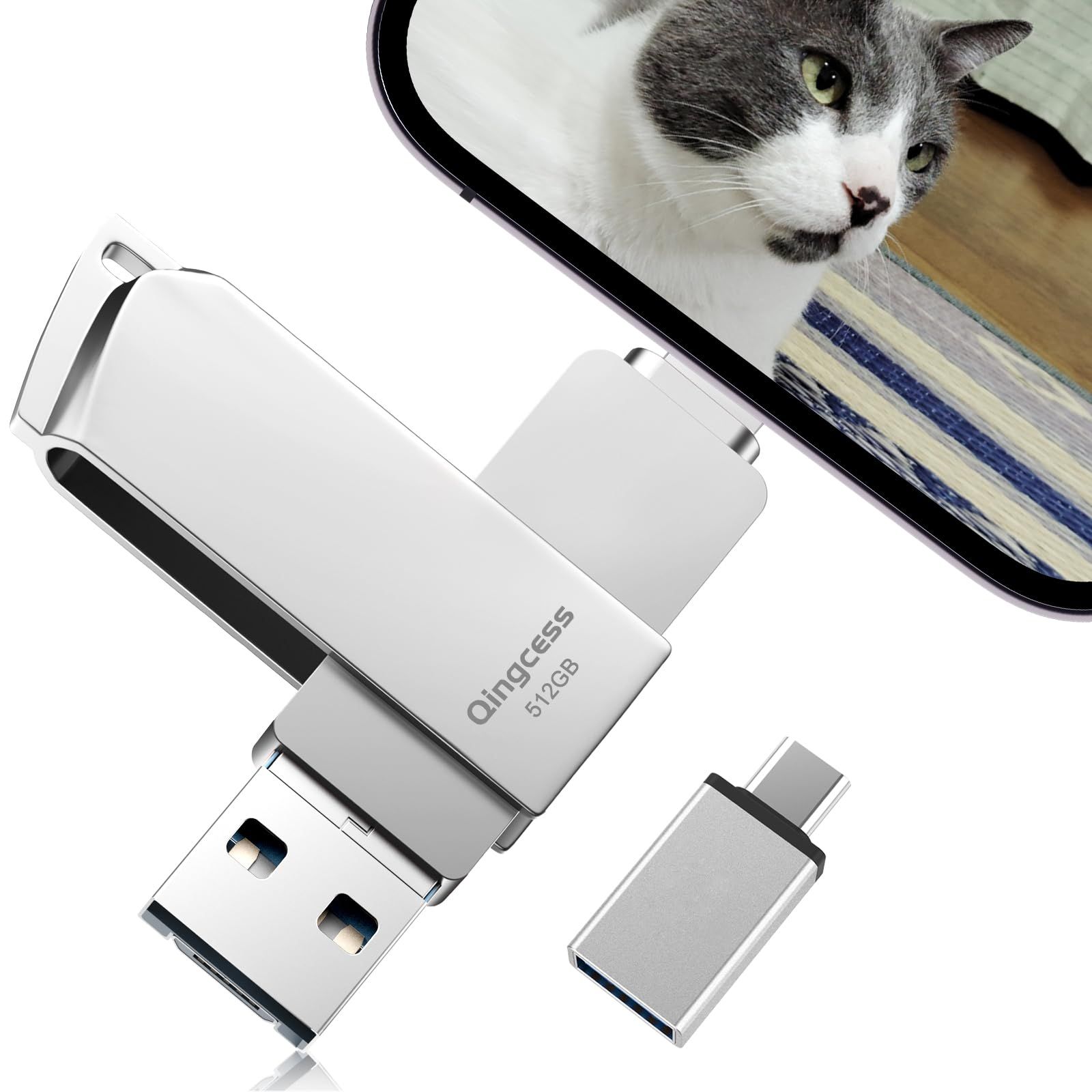 「アプリ必要なし、データ直送り」usbメモリ p hone対応u sbメモリUSB3.0 タイプc usbメモリ phon e用 外付けメモリ phone対応 usb phone兼用 バックアップ phon e対応 us bメモリ大容量 ア プリ不要 ...