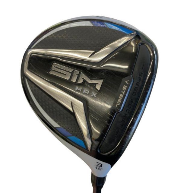【中古】 テーラーメイド SIM MAX 3W フェアウェイウッド FW TENSEI BLUE TM50(FW) (フレックスS) メンズ 男性用 右利き 右用 Cランク ゴルフクラブ