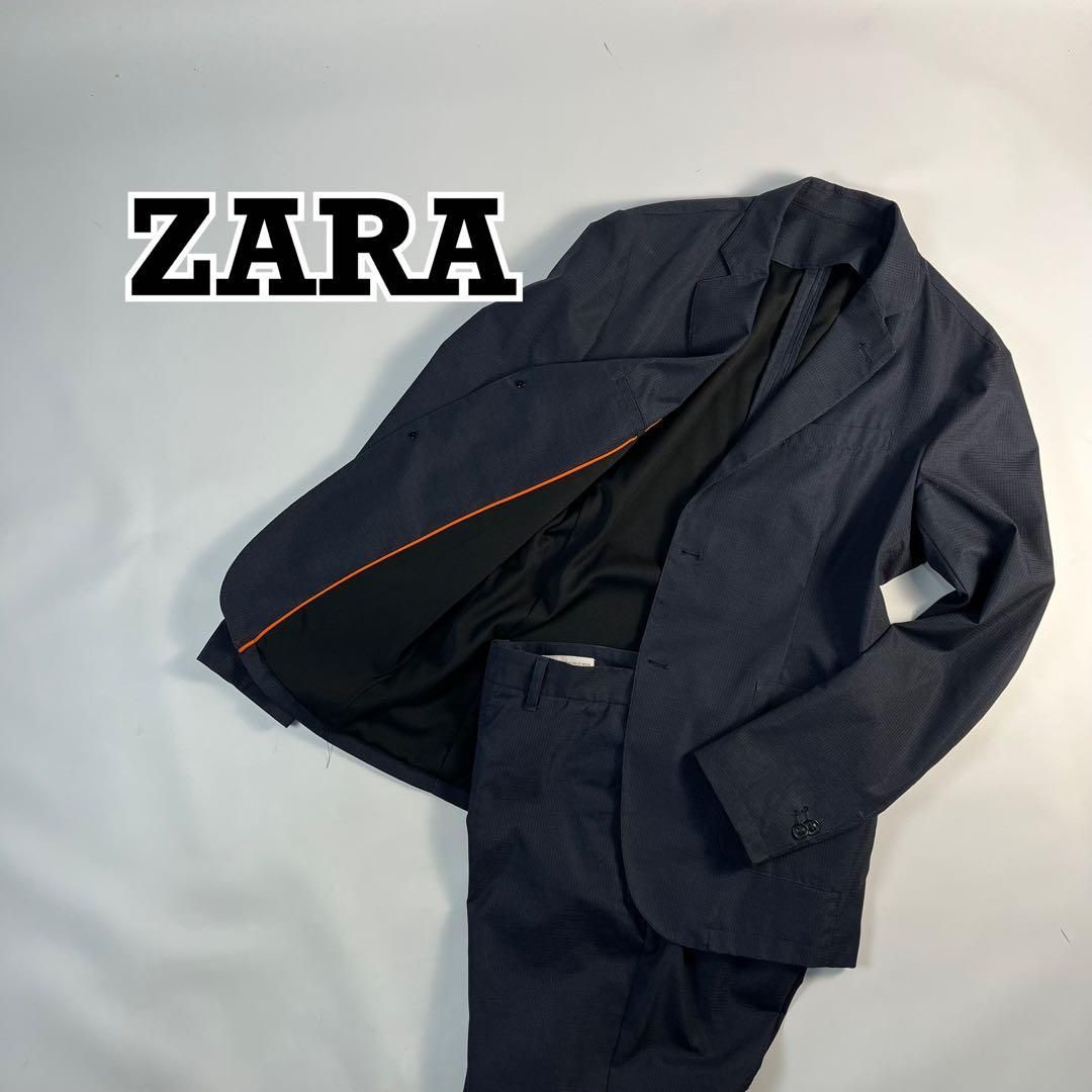 ZARA ザラ トラベルスーツ カジュアル セットアップ ネイビー