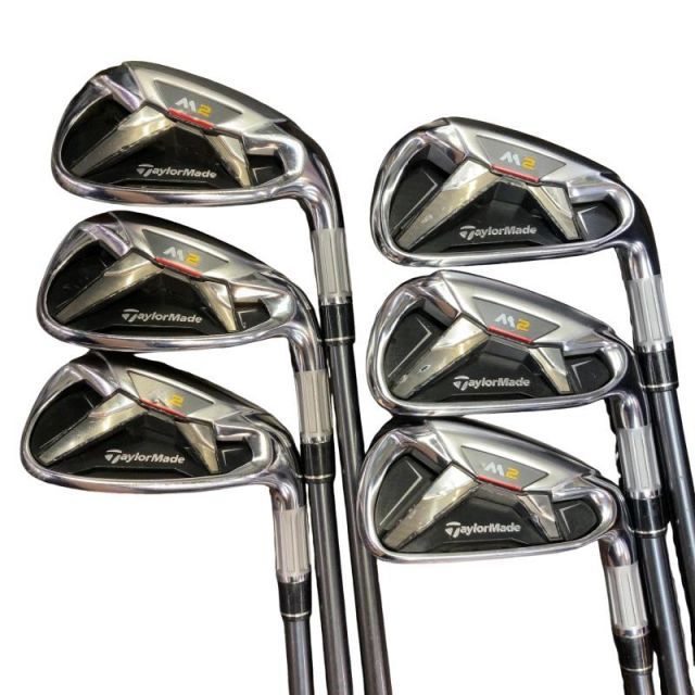 【中古】 テーラーメイド M2 6S アイアンセット IR TM7-216 (フレックスR) メンズ 男性用 右利き 右用 Cランク ゴルフクラブ