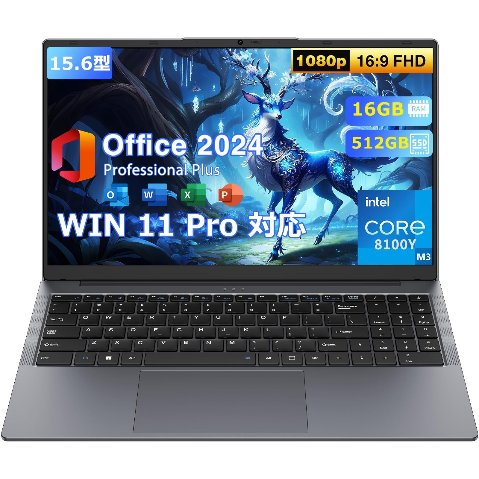 【特価商品】在宅勤務 テンキー付き/WiFi5/BT5/Webカメラ/USB3.0/HDポート ノートpc 英語キーボード 1920×1080 テレワーク FHD 軽量 薄型 1.6kg 学生向け ノートパソコン SSD 512GB laptop メモリ 16