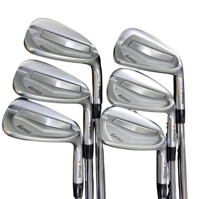 【中古】 ピン i210 6S アイアンセット IR 純正特注シャフト (フレックスR) メンズ 男性用 右利き 右用 Cランク ゴルフクラブ