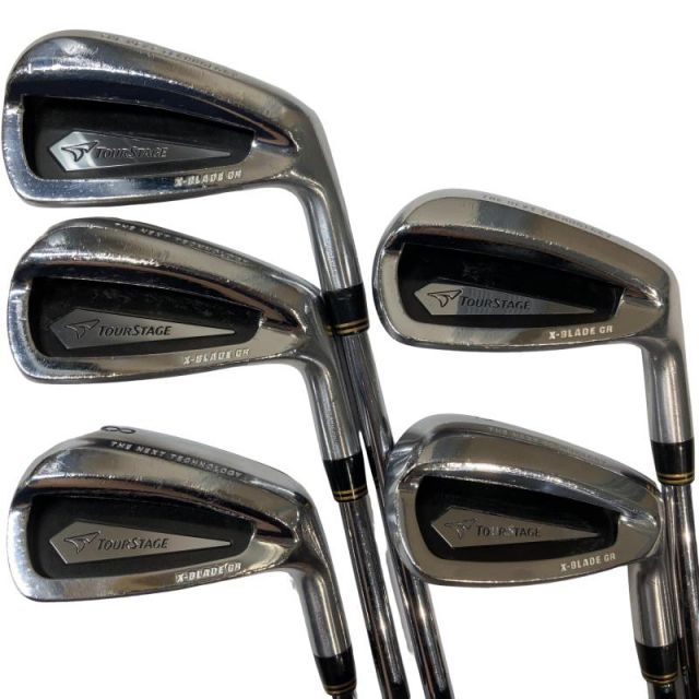 【中古】 ブリヂストン TOURSTAGE X-BLADE GR BLACK 6S アイアンセット IR Dynamic Gold (フレックスS) メンズ 男性用 右利き 右用 Dランク ゴルフクラブ