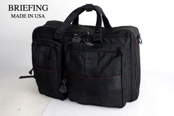 アメリカ製 ブリーフィング BEAMS PLUS別注 3WAY ビジネスバッグ BRIEFING キャンプ アウトドア バック 鞄 会社 通勤 通学 出張 黒 メンズ 男性 旅行 ビームス