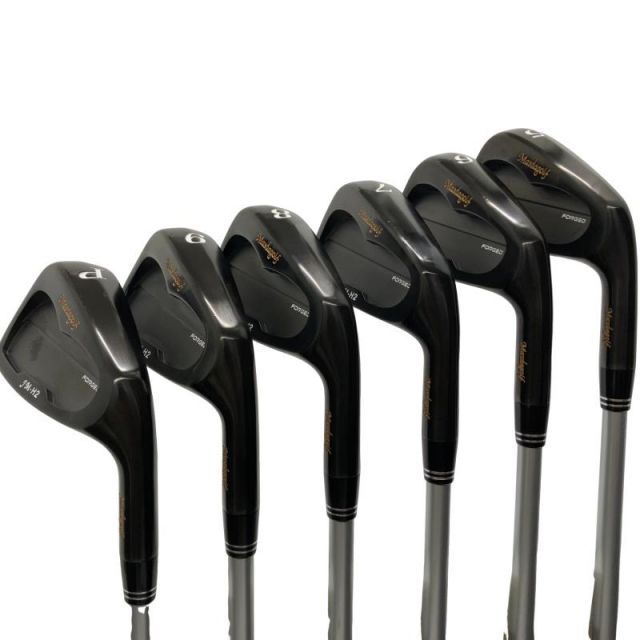 【中古】 MASDA MASDA JM-H2 PVDブラック 6S アイアンセット IR リシャフト (フレックスその他) メンズ 男性用 右利き 右用 Cランク ゴルフクラブ