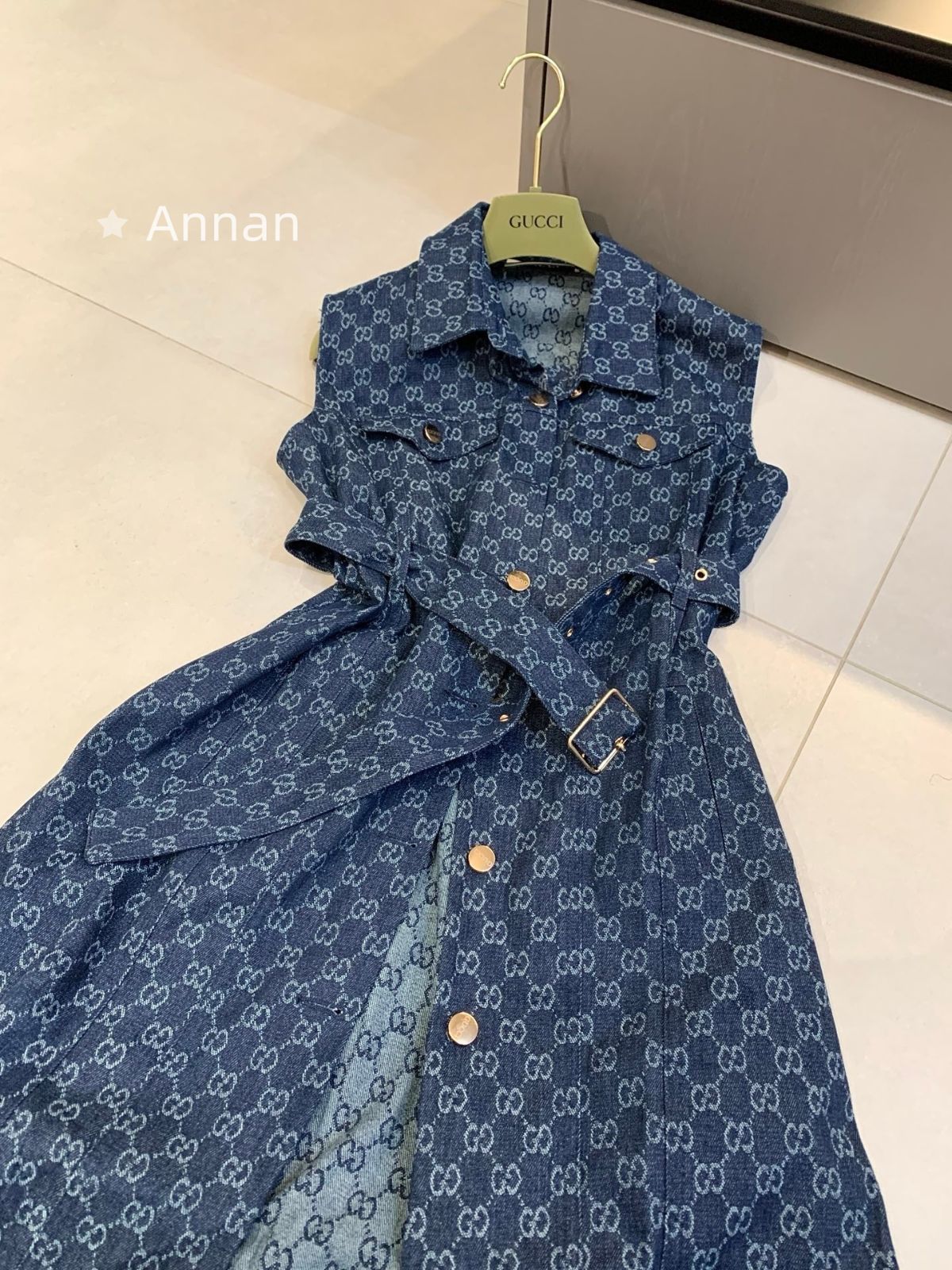 超美品 送料込☆新品 GUCCI グッチ ワンピース レディース
