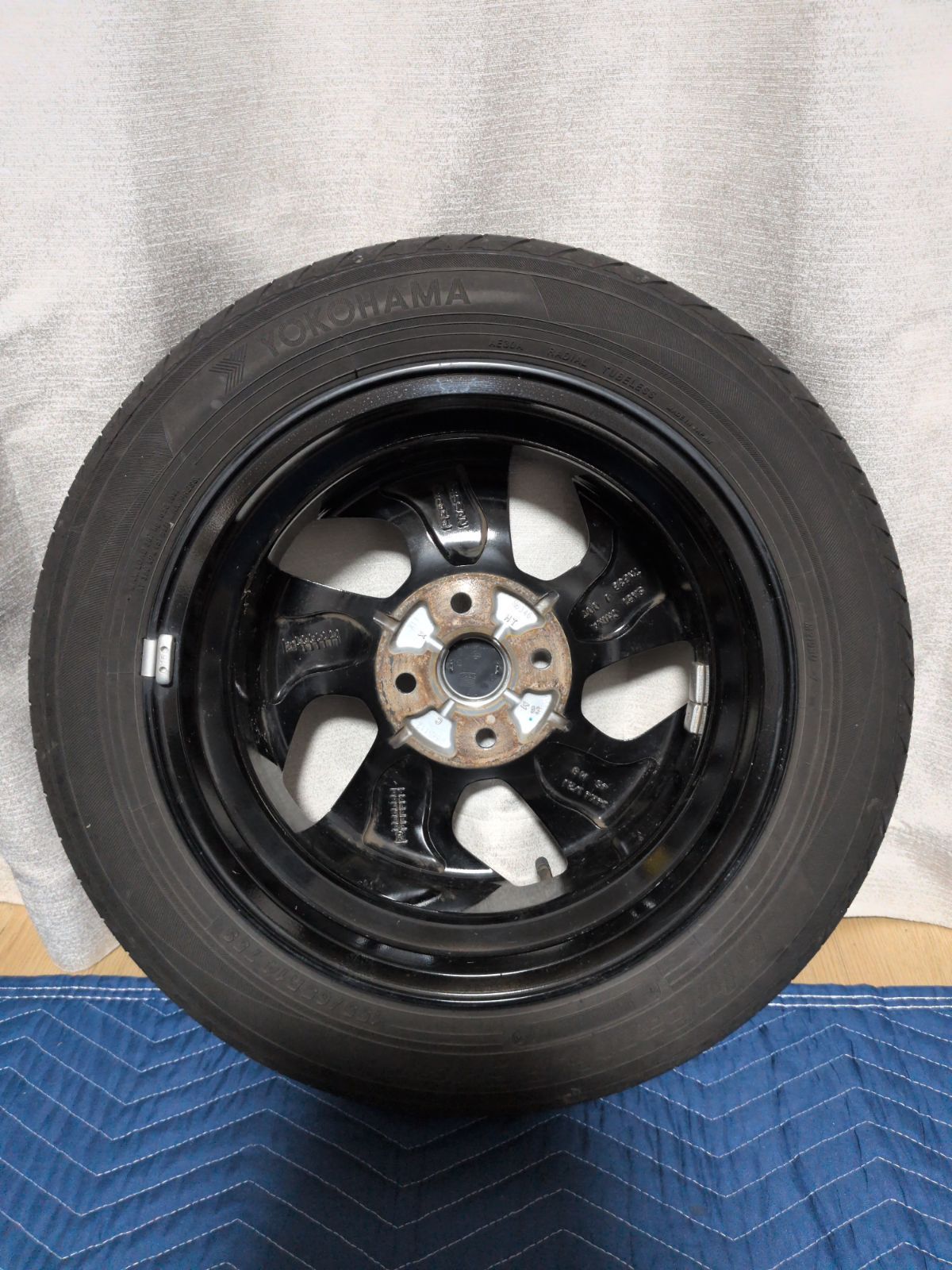 送料込み】日産ルークス B44A 純正アルミホイール付タイヤ 4本セット