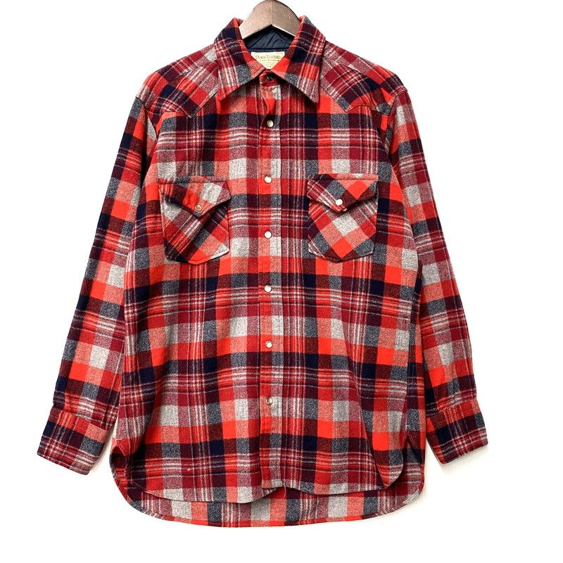 【中古品】 PENDLETON ペンドルトン WOOL WESTERN CHECK SHIRT ウール ウエスタン チェックシャツ 長袖 トップス 【146-260506-as-26-izu】
