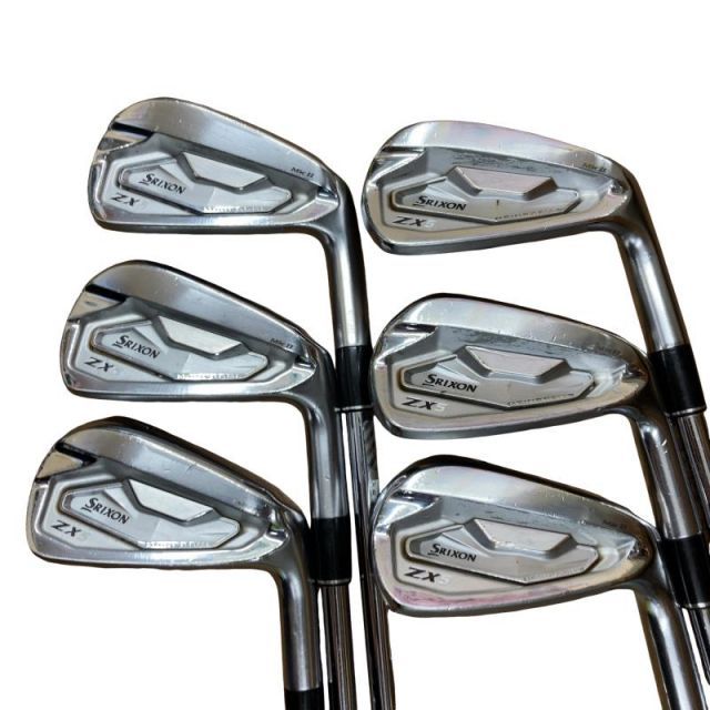 【中古】 ダンロップ SRIXON ZX5 Mk II 6S アイアンセット IR 純正特注シャフト (フレックスS) メンズ 男性用 右利き 右用 Dランク ゴルフクラブ