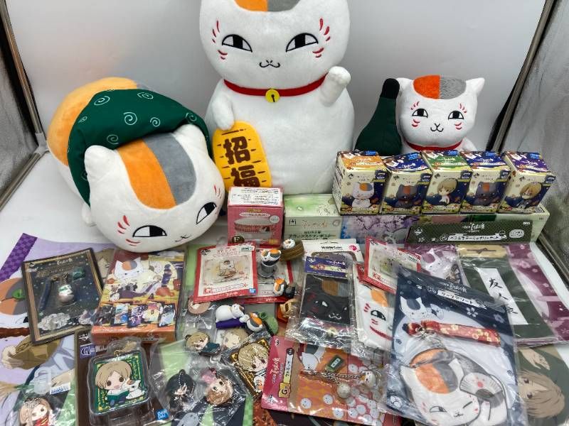 【大量まとめ】夏目友人帳 グッズ 約3.4kg ぬいぐるみ/ミニフィギュア/ラバスト/ストラップ 他 ニャンコ先生 アニメ
