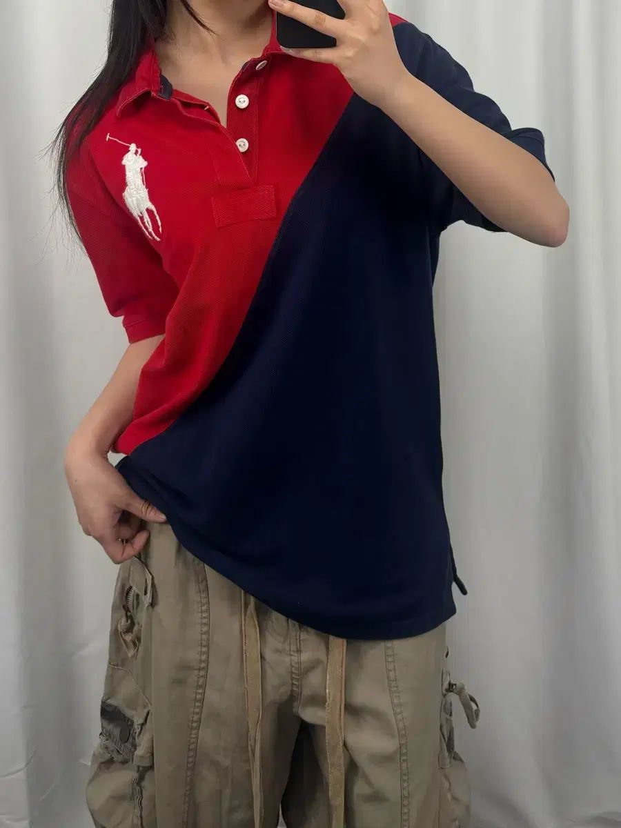 ポロ BIGポニー カラーTシャツ