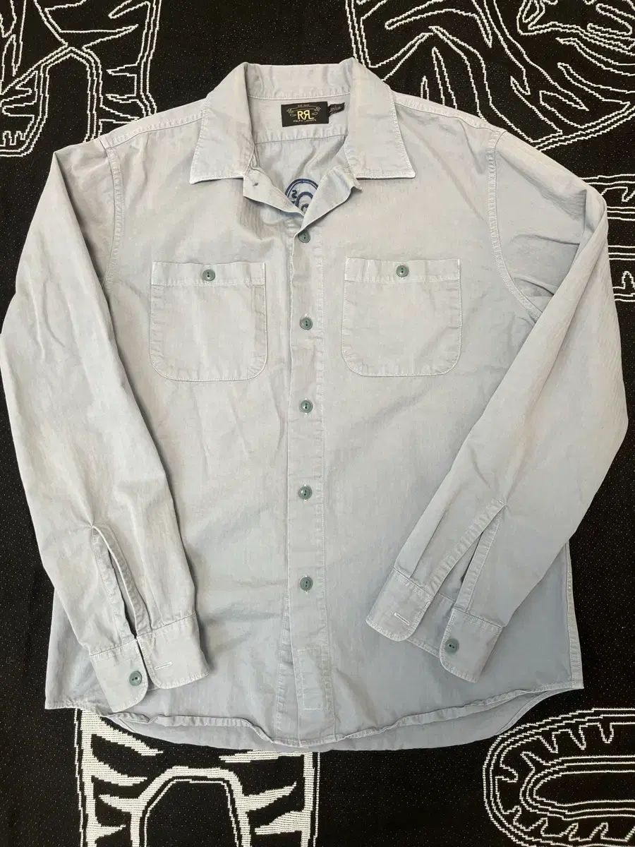 RRL ダブルアールエル ウォーク シャツ ブルー