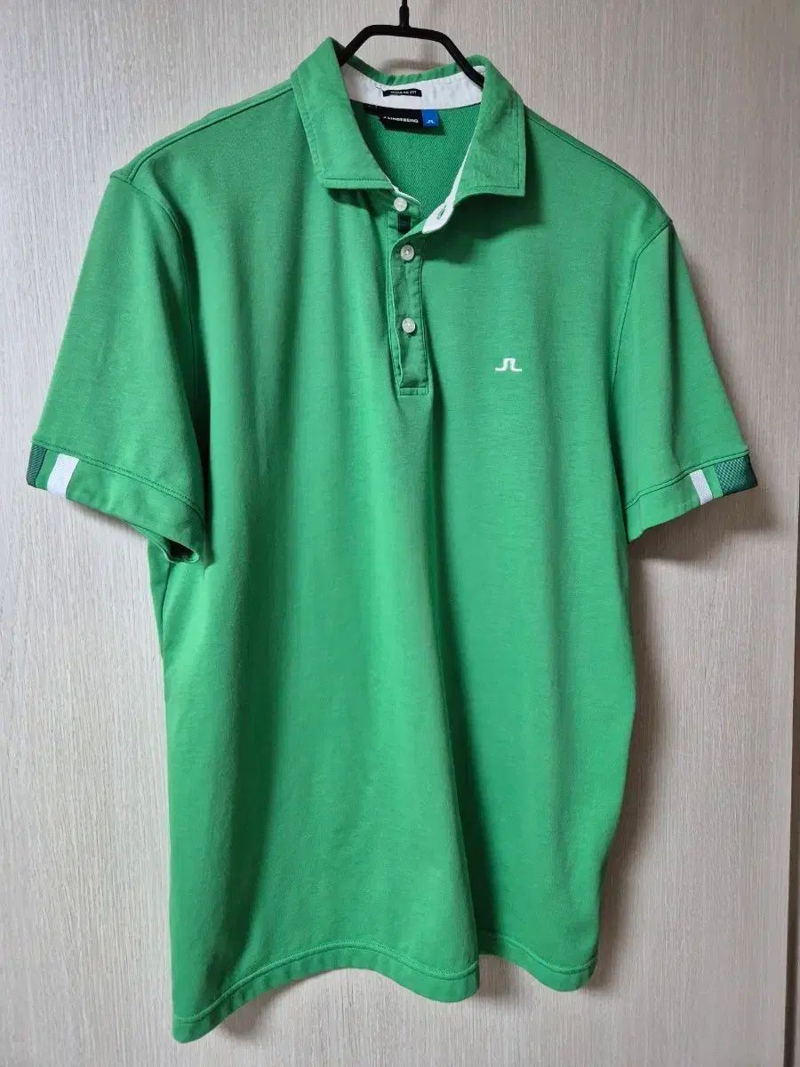 J.リンドバーグ ゴルフウェア グリーン 半袖 ポロTシャツ Large