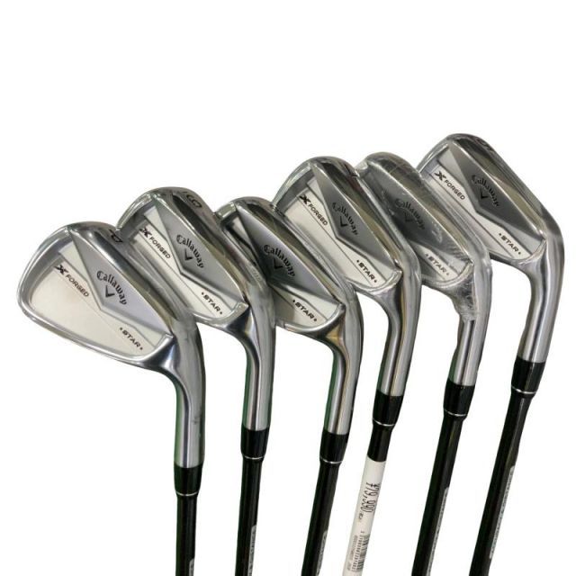 【中古】 キャロウェイ X FORGED STAR(2024) 6S アイアンセット IR 純正特注シャフト (フレックスR) メンズ 男性用 右利き 右用 Bランク ゴルフクラブ