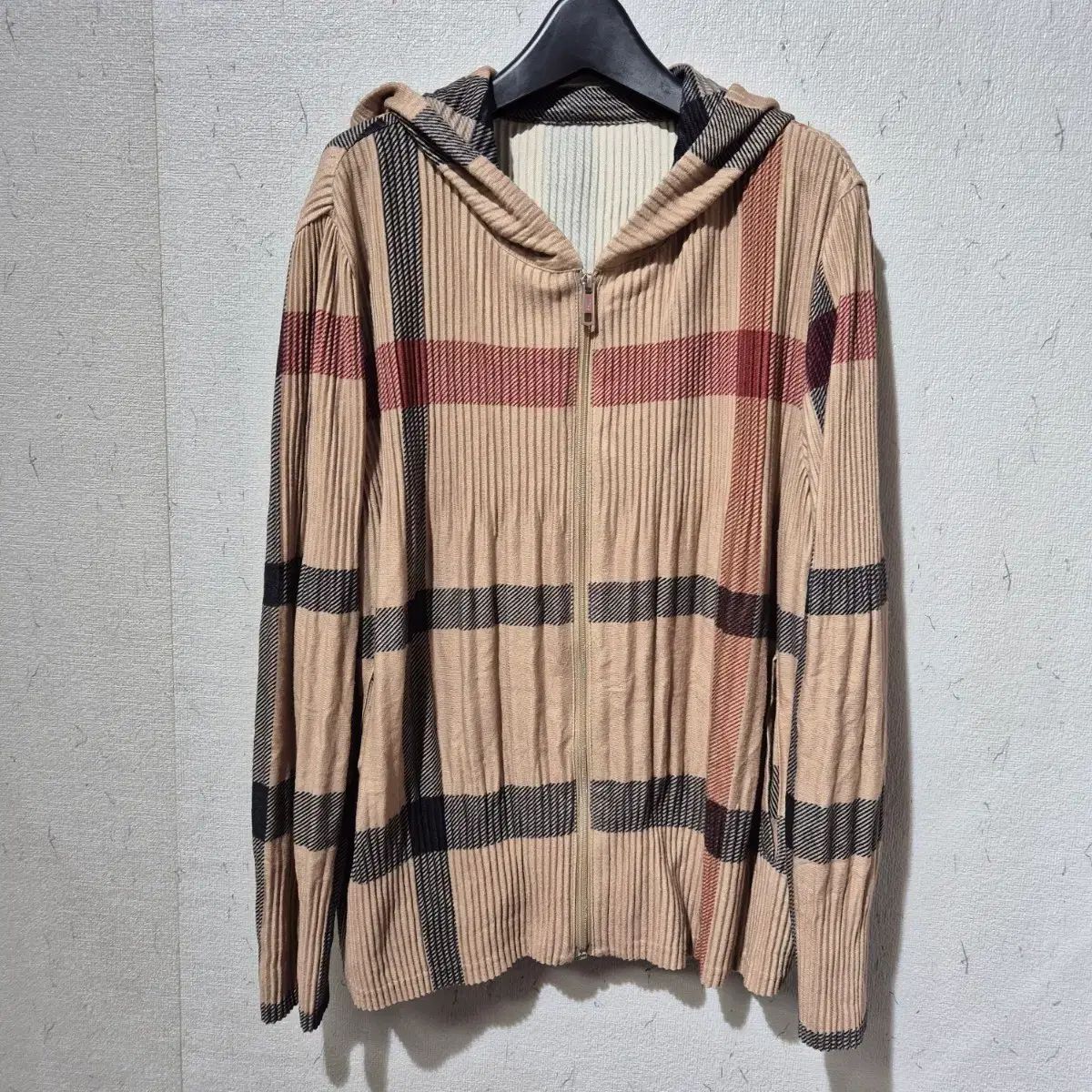 DAKS CHECK パータン プリーツ WHO ジップアップ