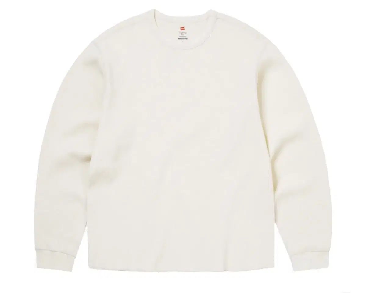 M ディスイズネバーザット HANES(ヘインズ) サーマル オフホワイト トップス ロングスリーブ ワッフルプルオーバー