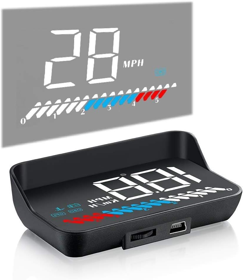 NikoMaku ニコマク HUD ヘッドアップディスプレイ M7 OBD2 GPS 両方同時対応 タコメーター 日本語説明書 後付け 車載スピードメーター 時速をフロントガラスに 過速度警告搭載(沖縄・離島の方不可)