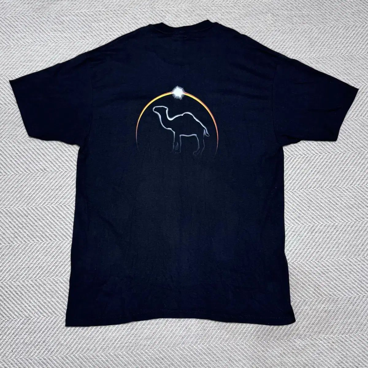 (XL) 90s ヴィンテージ キャメル プロモ エクリプス ポケット Tシャツ