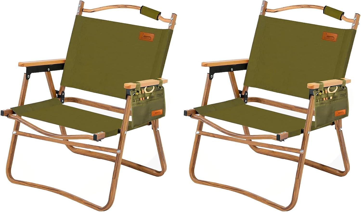 DesertFox アウトドアチェア 軽量 2個セット 折りたたみ 椅子 耐荷重150kg キャンプ ピクニック 携帯便利 DY001
