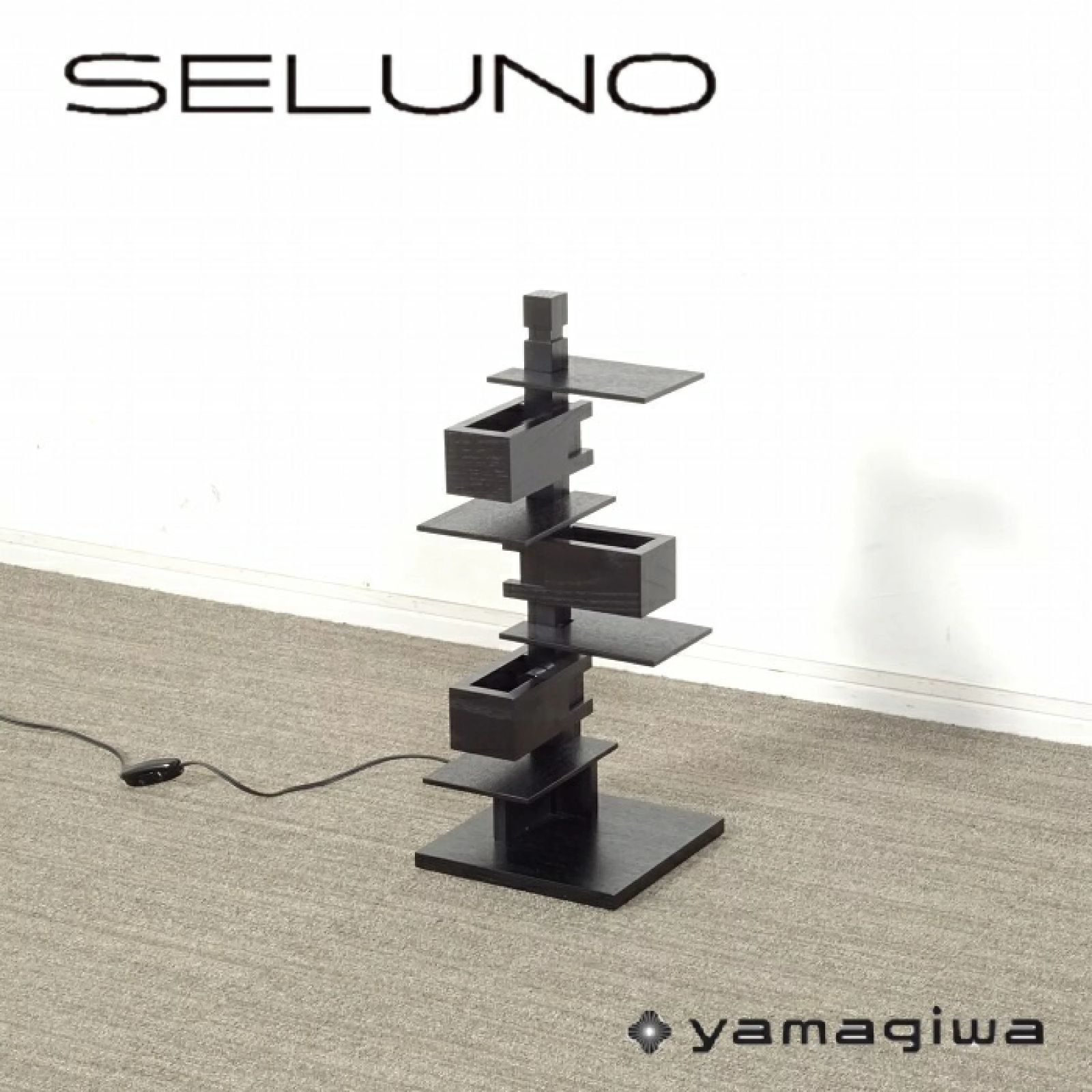 ◾︎SELUNO◾︎ 【展示超美品】yamagiwa ヤマギワ Frank Lloyd Wright フランクロイドライト / TALIESIN タリアセン 4 テーブルライト / ブラック 10万 x423s
