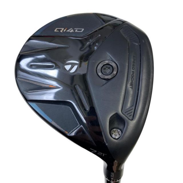 【中古】 テーラーメイド Qi4D 7W フェアウェイウッド FW 純正特注シャフト (フレックスX) メンズ 男性用 右利き 右用 Cランク ゴルフクラブ