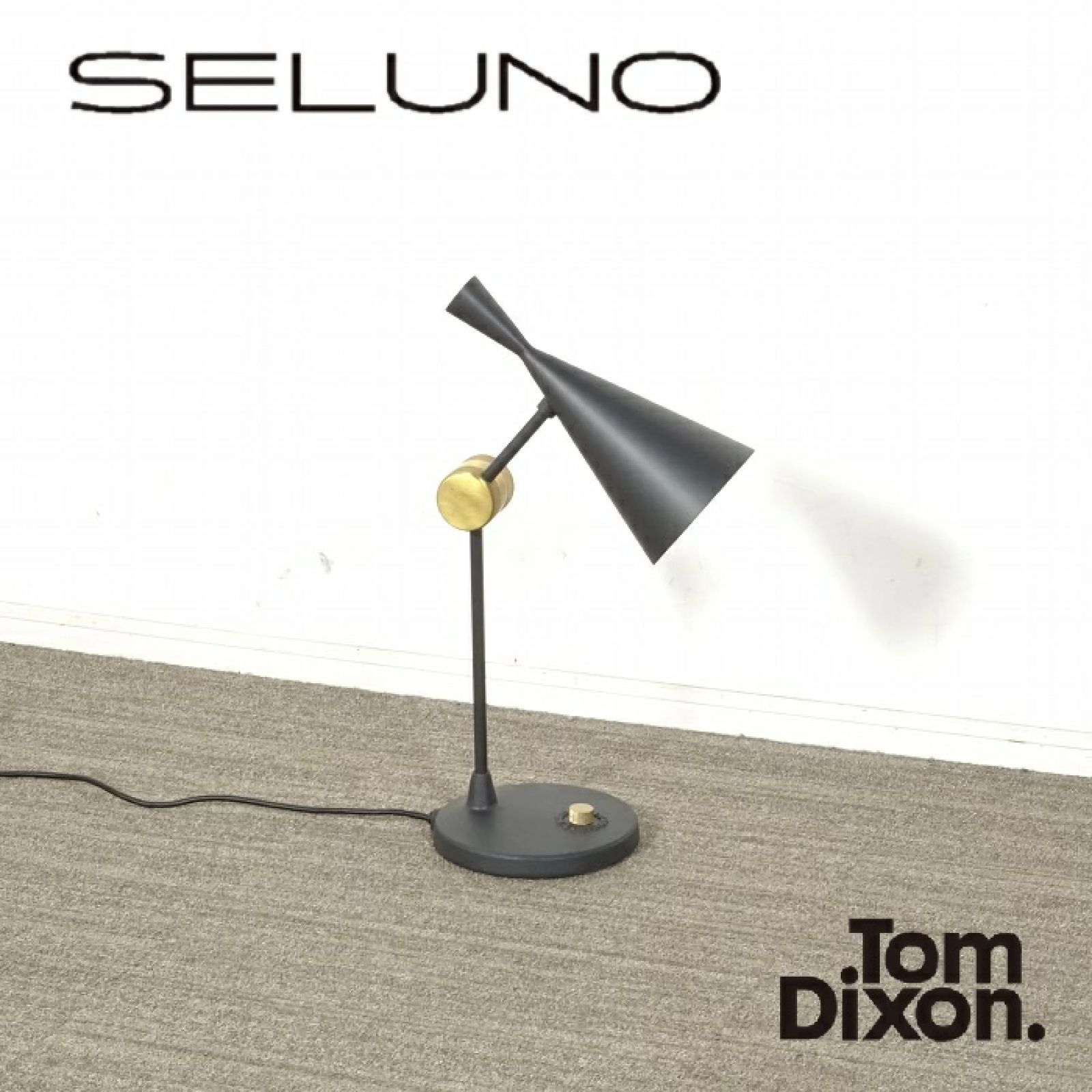◾︎SELUNO◾︎ 【展示超美品】Tom Dixon トムディクソン Beat / ビート テーブルライト / ブラック 15万 x425