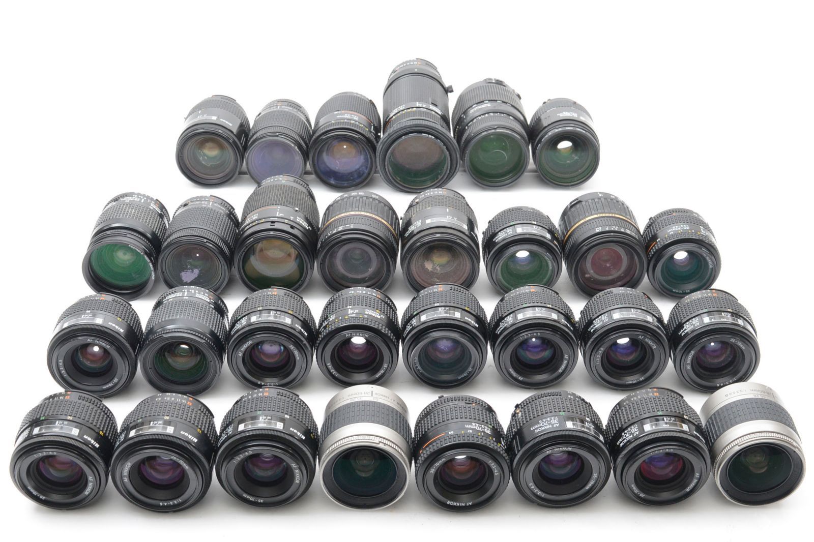Nikon Nikkorレンズ　まとめて　ジャンク ジャンク》 30本 Nikon ニコン レンズまとめ AF Nikkor 35-80 75-300