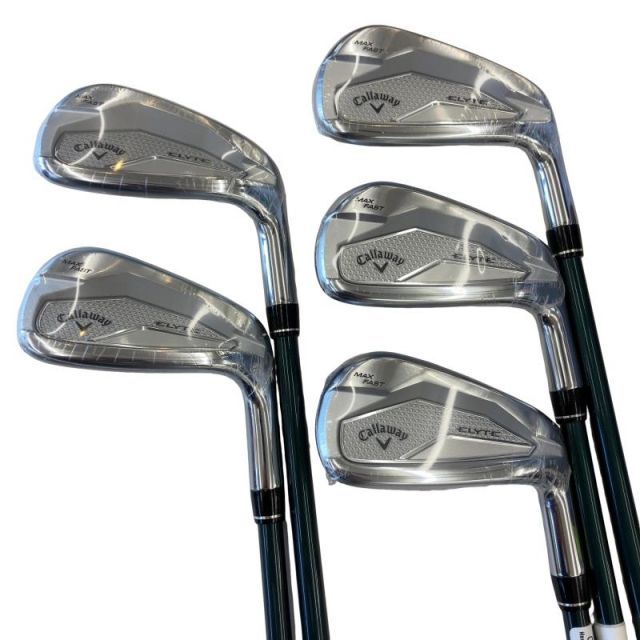 【中古】 キャロウェイ ELYTE MAX FAST 5S アイアンセット IR LIN-Q GREEN 40 for CW(ELYTE IR) (フレックスR) メンズ 男性用 右利き 右用 Nランク ゴルフクラブ