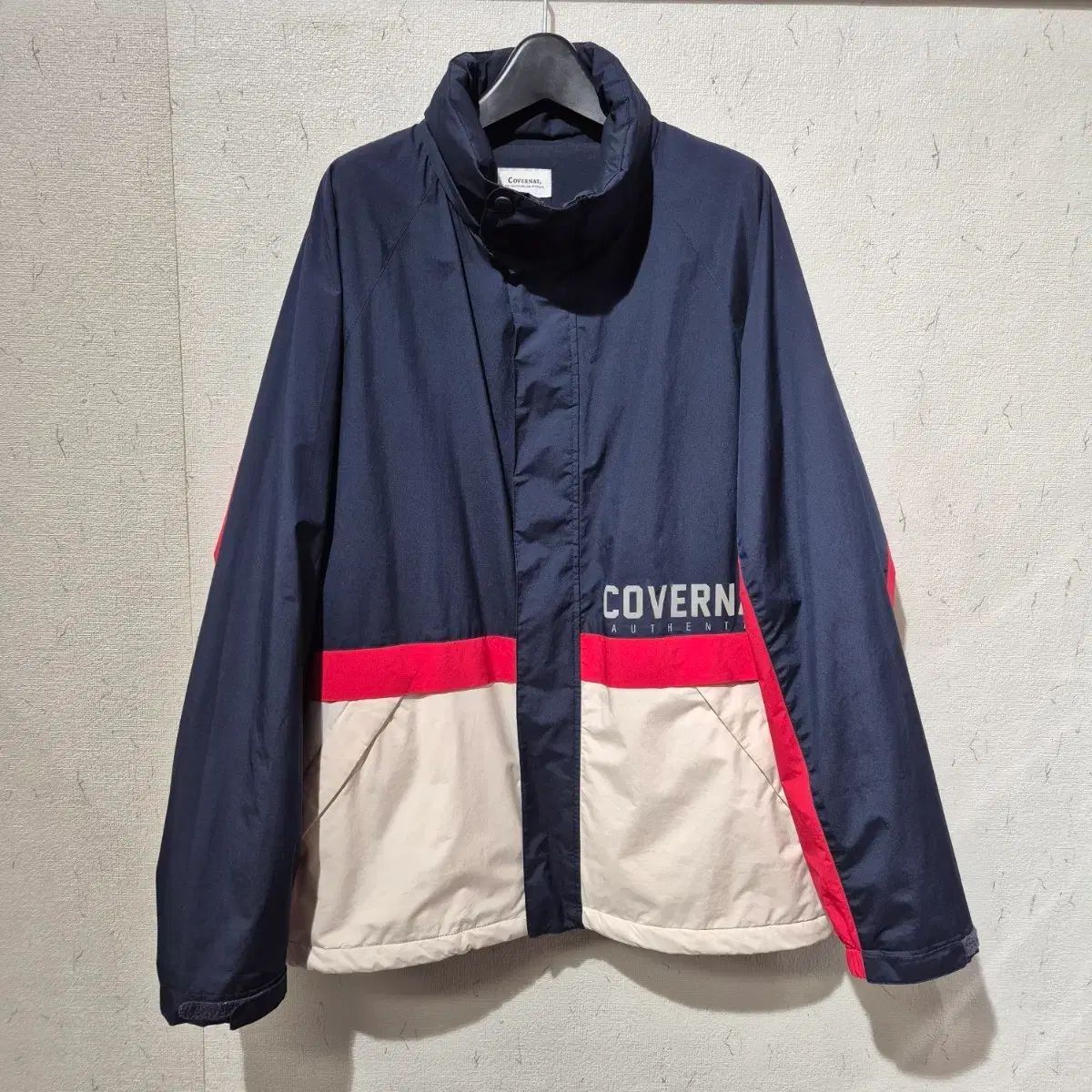 COVERNAT バイカラー ウィンドブレーカー ネイビー-最大70％オフ通販