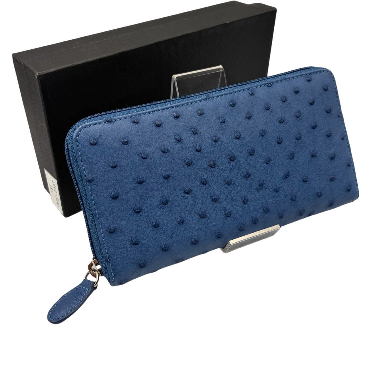 新品✤未使用【OSTRICH／オーストリッチ】長財布 ラウンドジップ 