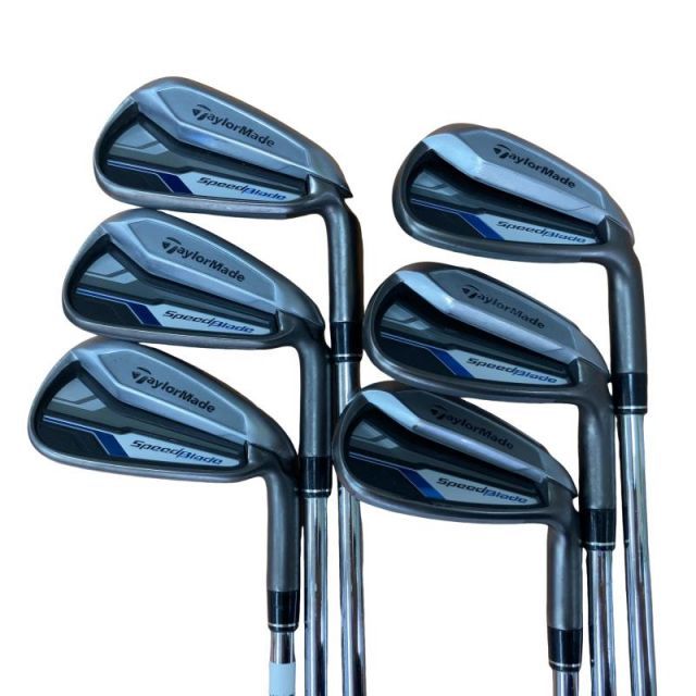 【中古】 テーラーメイド Speed Blade 6S アイアンセット IR KBS C-TAPER 90 (フレックスS) メンズ 男性用 右利き 右用 Cランク ゴルフクラブ