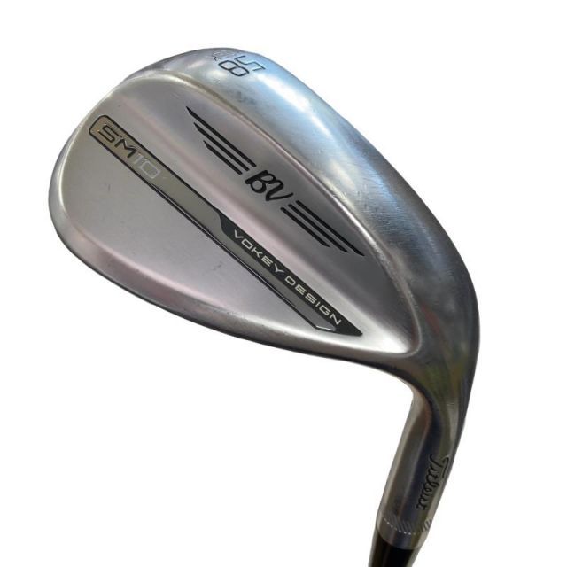 【中古】 タイトリスト VOKEY SPIN MILLED SM10 ツアークロム 58°/06°K ウェッジ WG Dynamic Gold (フレックスS) メンズ 男性用 右利き 右用 Cランク ゴルフクラブ