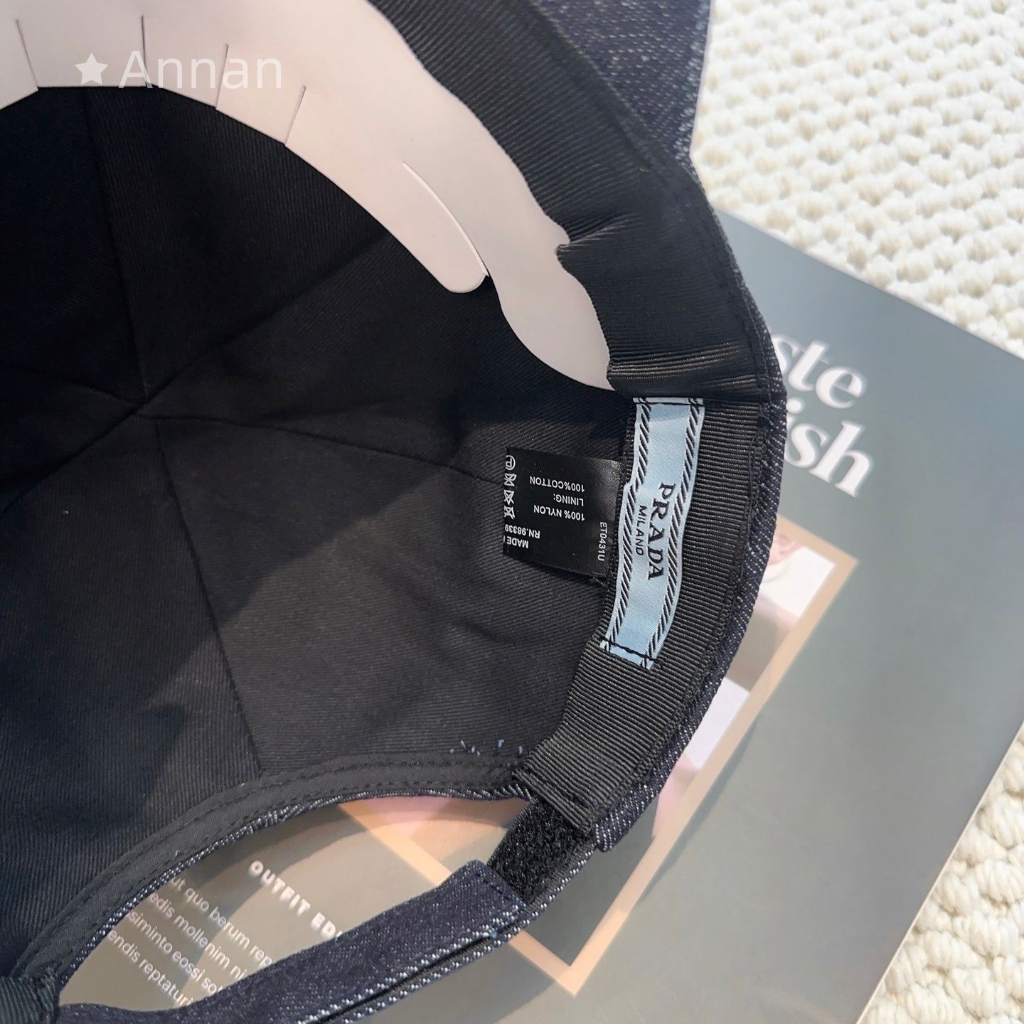 【極美品 現行型】新品 PRADA プラダ キャップ 帽子 メンズ レディース ユニセックス