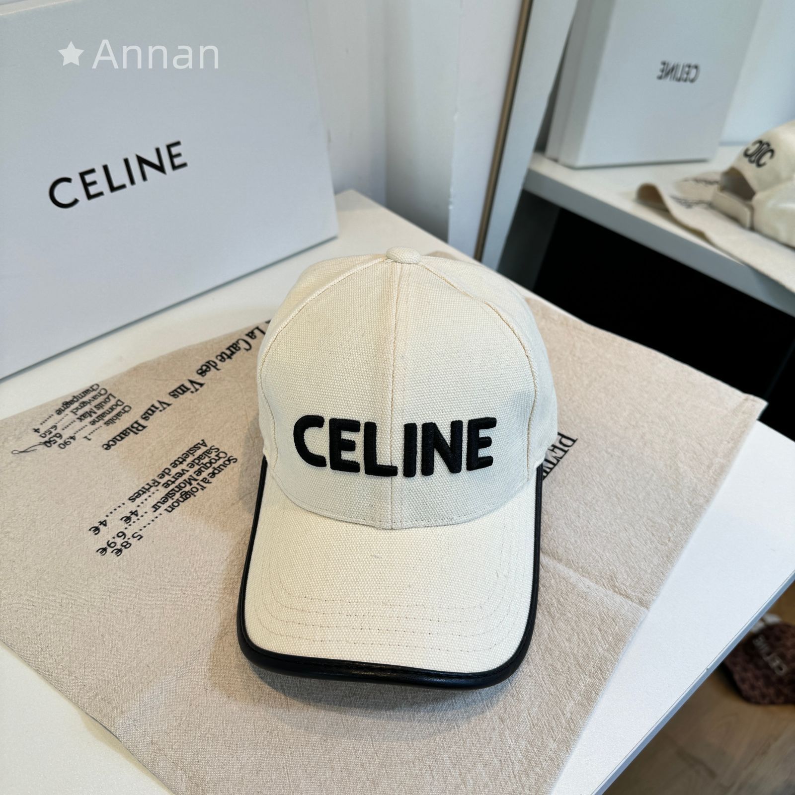 超美品 送料込☆新品 CELINE セリーヌ キャップ 帽子 メンズ レディース ユニセックス