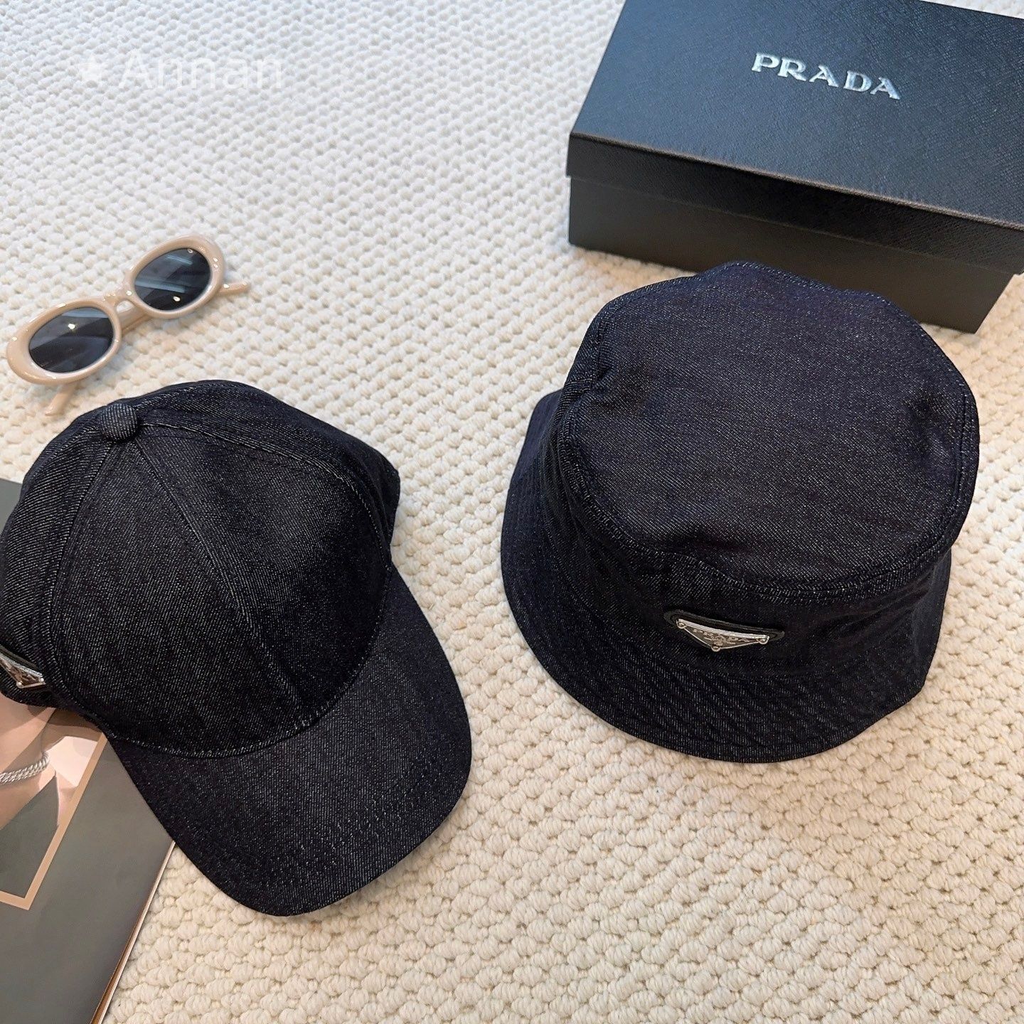 【極美品 現行型】新品 PRADA プラダ キャップ 帽子 メンズ レディース ユニセックス