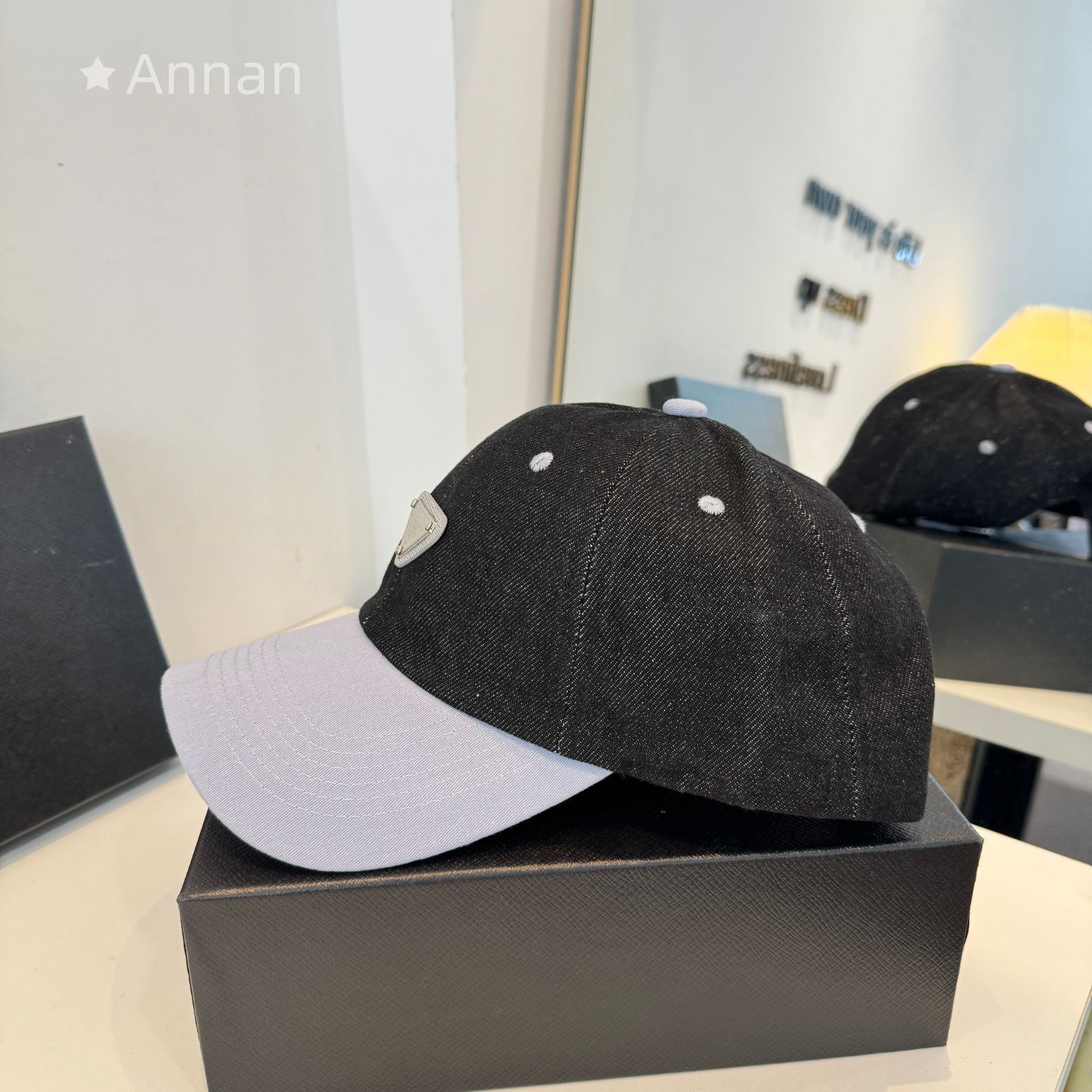 破格 可愛 美新品 PRADA プラダ キャップ 帽子 メンズ レディース ユニセックス