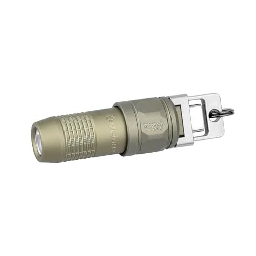 OLIGHT(オーライト) iUltra 懐中電灯 小型 キーホルダー ライト ledライト ミニ 80ルーメン 磁気式 USB-C充電式 耐衝撃 軽量 強力 防災 アウトドア 夜道 登山 探検 散歩 点検 作業用 停電 緊急用 (オリーブグ 7d4f6dd9