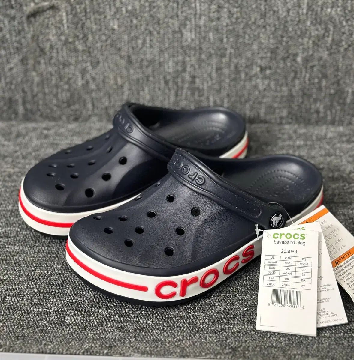 クロックス バヤバンド クロッグ ネイビー 250