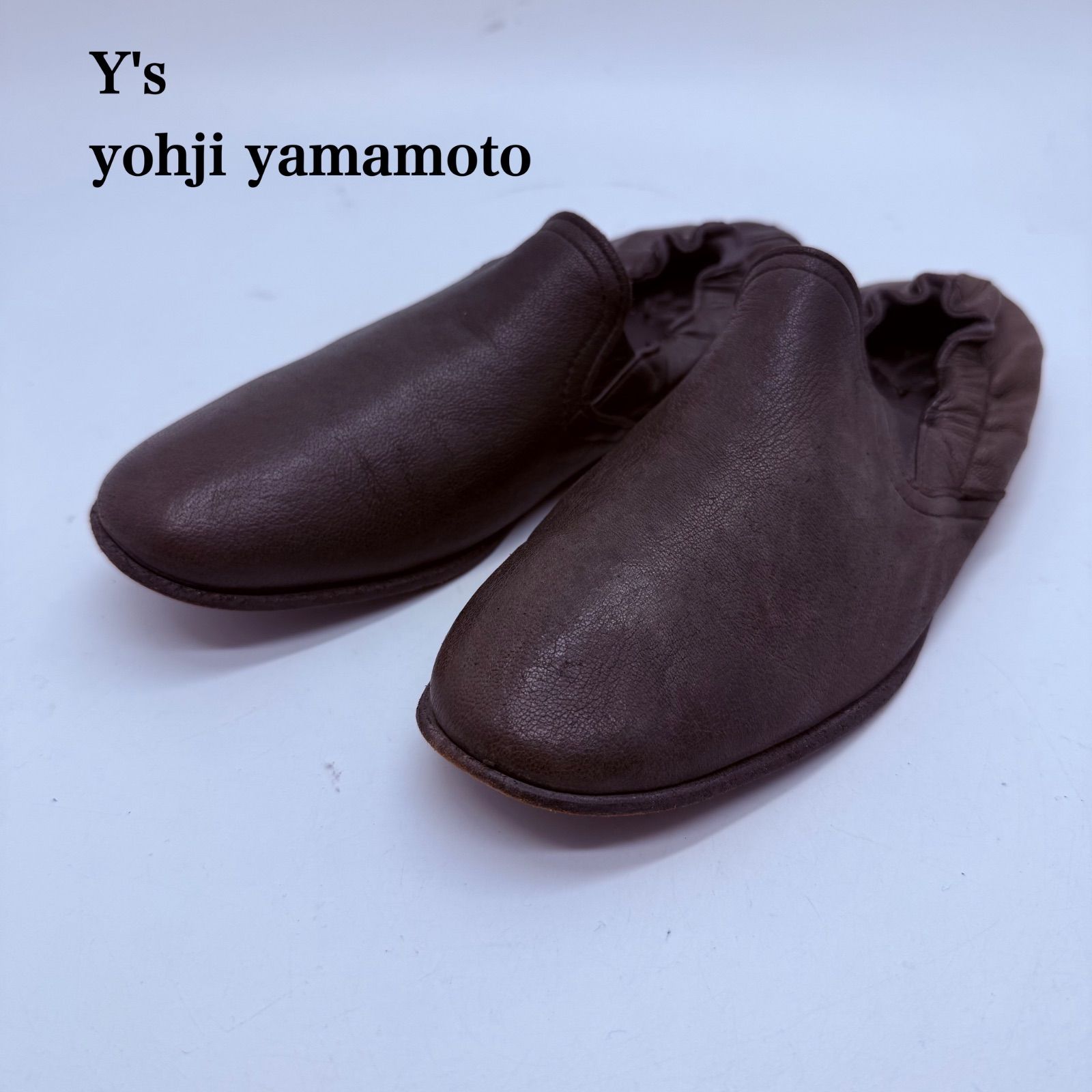 ヨウジヤマモト フラットシューズ Y's yohji yamamoto archive Leather flat shoes 2 ワイズ ヨウジ