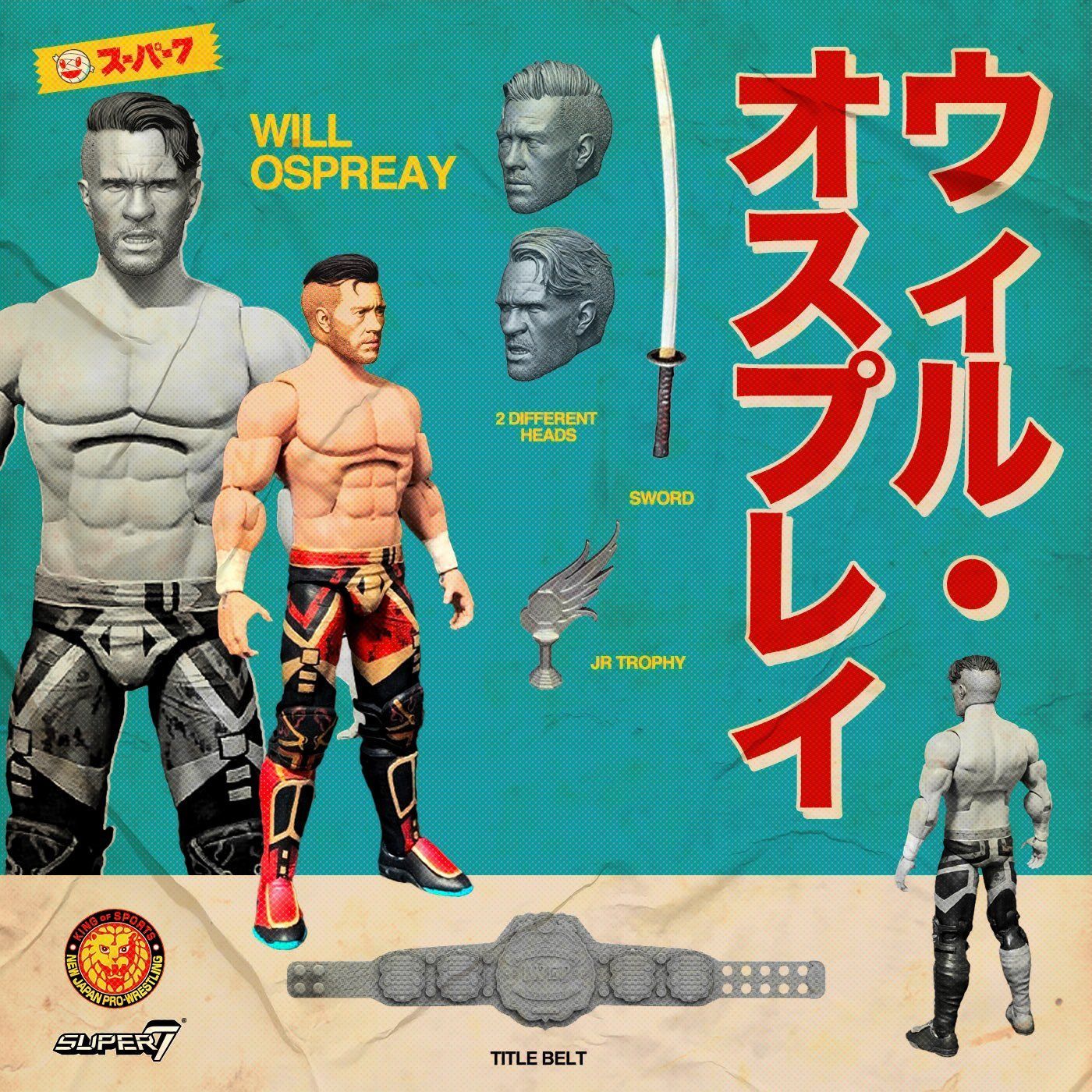 新日本プロレス Super7 ULTIMATES/7インチアクションフィギュア WILL