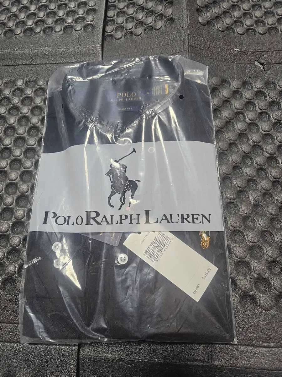 POLO RALPH LAUREN ブラック シャツ スリムフィット 新品 XL