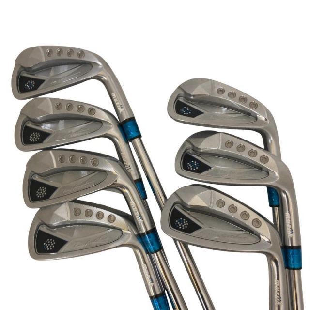 【中古】 muziik muziik TURFRIDER Diamond Forged 7S アイアンセット IR 純正特注シャフト (フレックスS) メンズ 男性用 右利き 右用 Cランク ゴルフクラブ