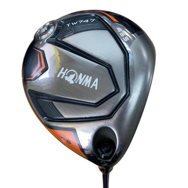 【中古】 本間ゴルフ TOUR WORLD TW747 455 9.5° ドライバー DR 純正特注シャフト (フレックスS) メンズ 男性用 右利き 右用 Cランク ゴルフクラブ