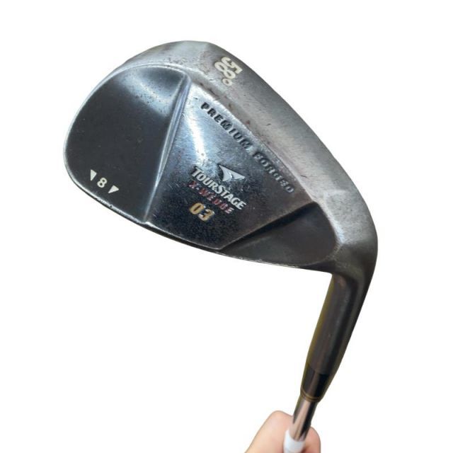 中古】 ブリヂストン TOURSTAGE X-WEDGE 03黒染め 58°/08° ウェッジ WG