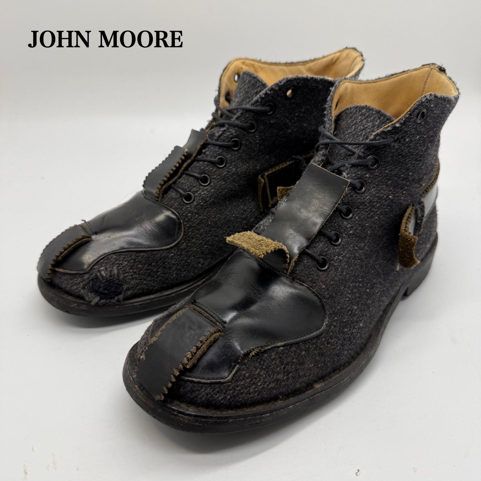 JOHN MOORE 90s archive combat boots UK9 5777 ジョンムーア 名作