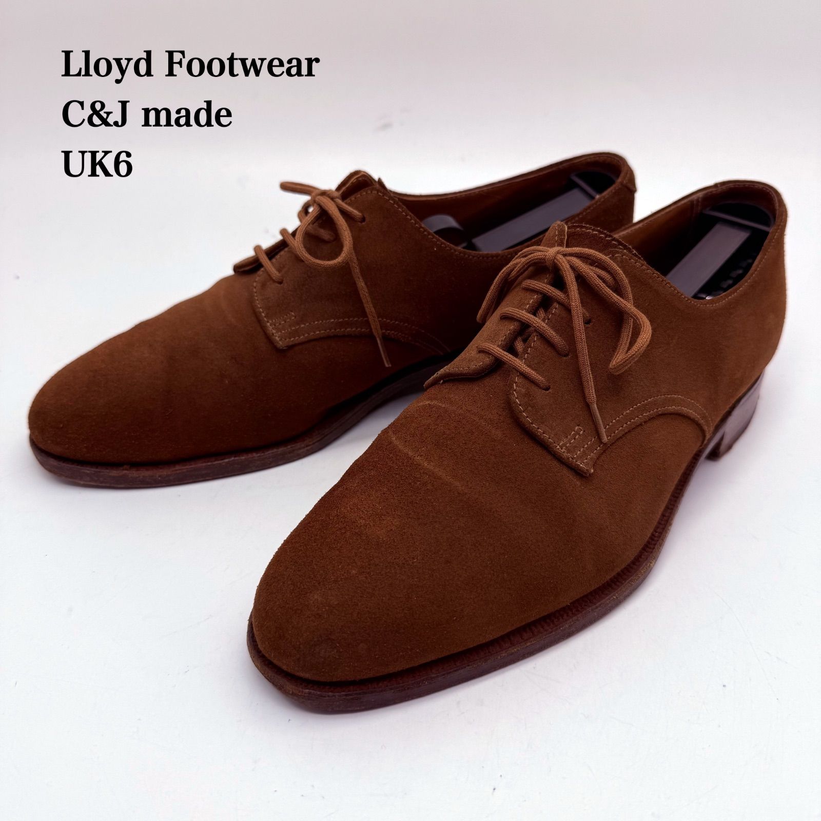 Lloyd Footwear C&J made suede derby shoes UK6E ロイドフットウェア クロケット＆ジョーンズ製 927ラスト J8085 希少 レア 英国