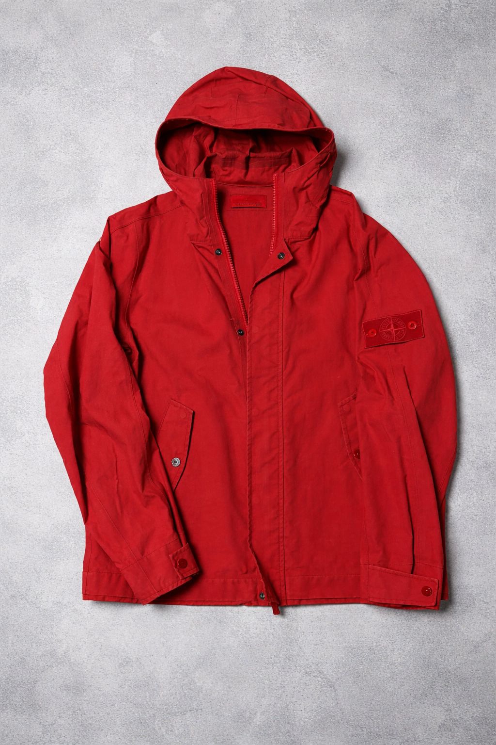 STONE ISLAND ストーンアイランド ゴーストピース レッドパフォーマンス ウィンドブレーカー レッドワッペン クリンクルレップス