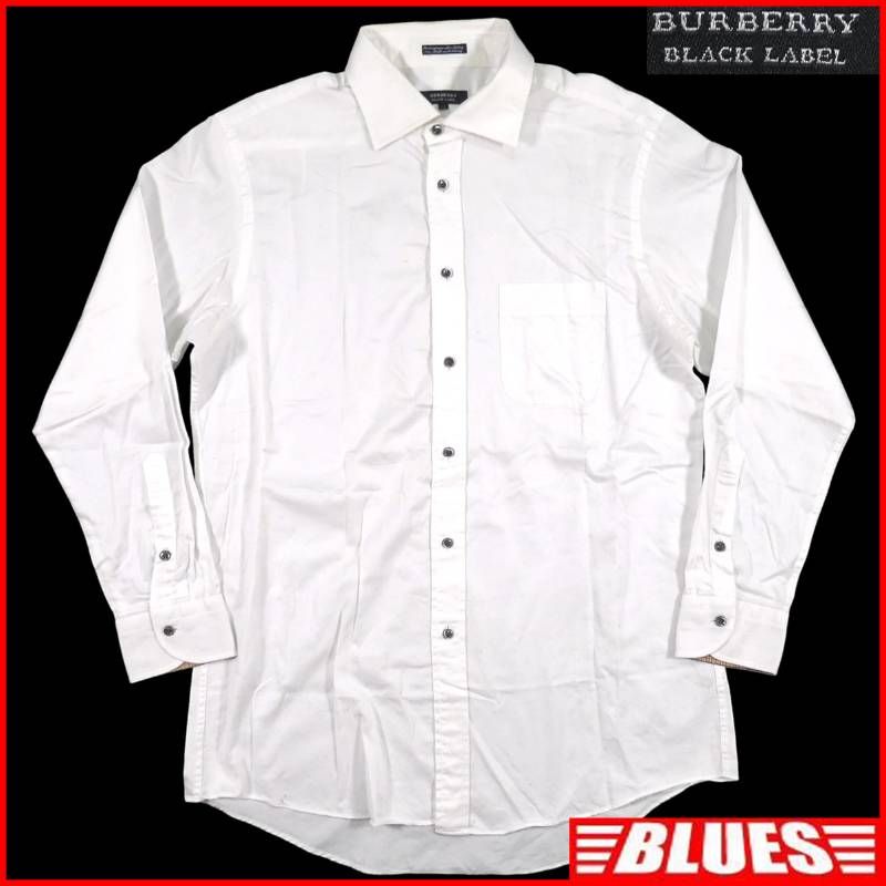 バーバリーブラックレーベル サイズL - 白 BURBERRY BLACK LABEL バーバリーブラックレーベル シャツ L 長袖